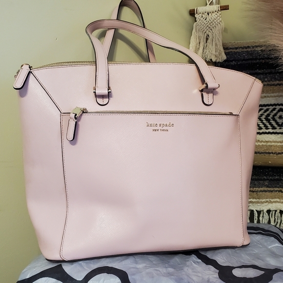 Kate Spade Pink  LOUISE  Tote. Gold Hardware. Office. Shoulder Bag - Picture 1 of 9